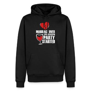 Scheidung Ex Single Geschieden - Männer Premium Bio Hoodie - Schwarz - Vorne - Nico (187cm)