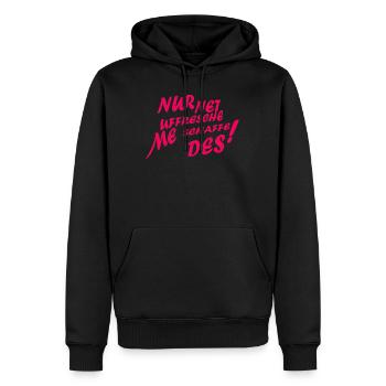 Lustiger Spruch Hessisch Motivationsspruch Arbeit - Männer Premium Bio Hoodie - Schwarz - Vorne - Nico (187cm)