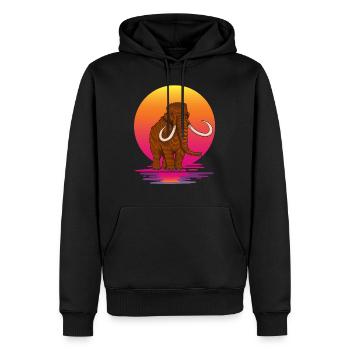 Mammut - Männer Premium Bio Hoodie - Schwarz - Vorne - Nico (187cm)