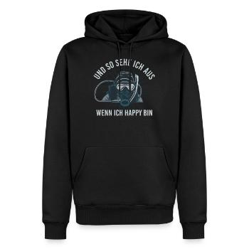 Lustiger Taucher Spruch Gerätetauchen Witz Tauchen - Männer Premium Bio Hoodie - Schwarz - Vorne - Nico (187cm)