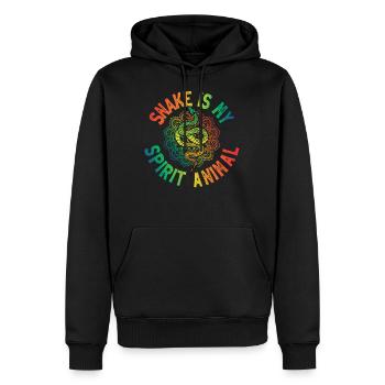Snake Spirit Animal Schlange Geschenk - Männer Premium Bio Hoodie - Schwarz - Vorne - Nico (187cm)