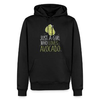 Avocado - Sweat à capuche Premium bio Homme - noir - Devant - Nico (187cm)