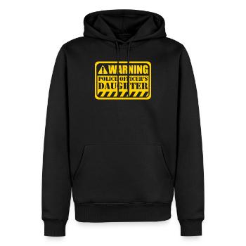 Cadeau de flic de la fille d’un policier - Sweat à capuche Premium bio Homme - noir - Devant - Nico (187cm)