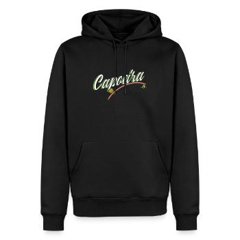 Danse Combat Capoeira Danseurs Combattants Brésilien - Sweat à capuche Premium bio Homme - noir - Devant - Nico (187cm)