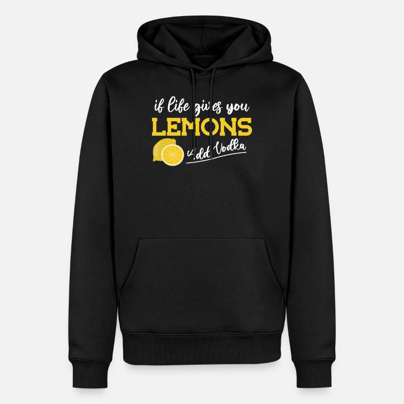 Vodka Wodka - Männer Premium Bio Hoodie - Schwarz