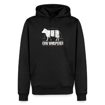 Viehzüchter Kuhzucht Milch Kuhflüsterer - Männer Premium Bio Hoodie - Schwarz - Vorne - Nico (187cm)