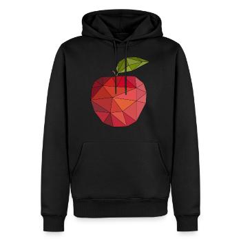 Apfel Obst Apfelpflücker pflücken Gesund Vegan - Männer Premium Bio Hoodie - Schwarz - Vorne - Nico (187cm)
