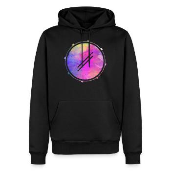 Schlagzeuger Trommel Rockband Musiker Drummer - Männer Premium Bio Hoodie - Schwarz - Vorne - Nico (187cm)