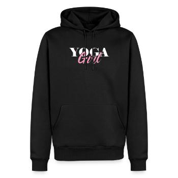 Yoga Mädchen Zen Spirituelle Asana Meditation Buddhismus - Männer Premium Bio Hoodie - Schwarz - Vorne - Nico (187cm)