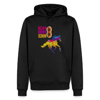 8. Geburtstag Mädchen 8 Jahre Pferd Pferde Party - Männer Premium Bio Hoodie - Schwarz - Vorne - Nico (187cm)