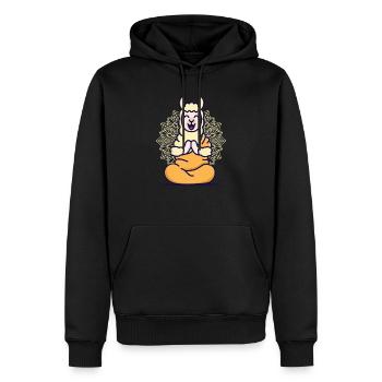 Lama Yoga Lehrer Meditation Meditieren Yogi Geschenk - Männer Premium Bio Hoodie - Schwarz - Vorne - Nico (187cm)