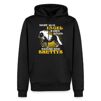 Shetty Shetland Ponys Pferd Shetlandpony - Männer Premium Bio Hoodie - Schwarz - Vorne - Nico (187cm)