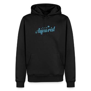 Aquarium Aquarist - Men’s Premium Organic Hoodie - black - Front - Nico (187cm)