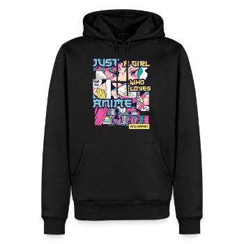 Anime And Ramen Anime Geschenk - Männer Premium Bio Hoodie - Schwarz - Vorne - Nico (187cm)