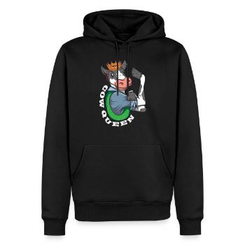 Agriculture Agriculture - Sweat à capuche Premium bio Homme - noir - Devant - Nico (187cm)