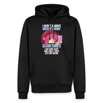 Anime - Männer Premium Bio Hoodie - Schwarz - Vorne - Nico (187cm)