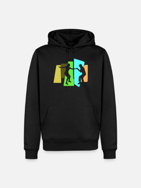 Boogie Woogie Swing Danse rétro - Sweat à capuche Premium bio Homme - noir