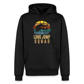 Long jump - Men’s Premium Organic Hoodie - black - Front - Nico (187cm)