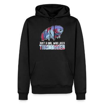 Tardigrade Tardigrades Wasserbär - Männer Premium Bio Hoodie - Schwarz - Vorne - Nico (187cm)