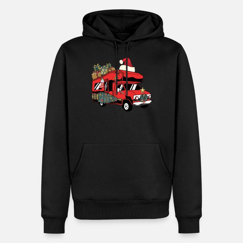 Caravane Camping-car Caravan Camper - Sweat à capuche Premium bio Homme - noir