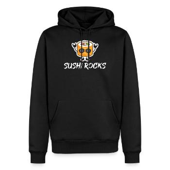 Sushi - Männer Premium Bio Hoodie - Schwarz - Vorne - Nico (187cm)