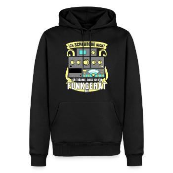 Amateurfunk Schnarchen Amateurfunker - Männer Premium Bio Hoodie - Schwarz - Vorne - Nico (187cm)