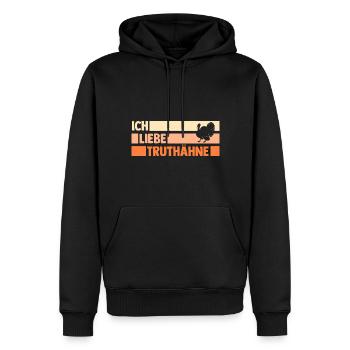 Truthuhn Truthahn - Männer Premium Bio Hoodie - Schwarz - Vorne - Nico (187cm)