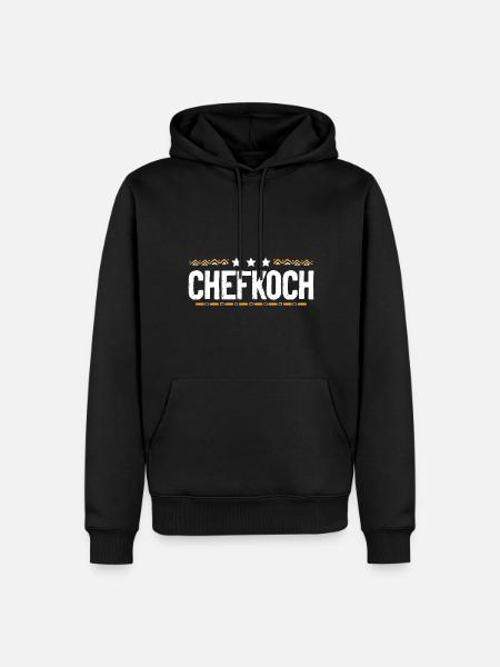 Chefkoch Kochen - Männer Premium Bio Hoodie - Schwarz