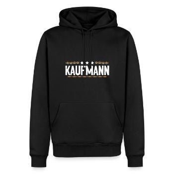 Kaufmann Beruf - Männer Premium Bio Hoodie - Schwarz - Vorne - Nico (187cm)