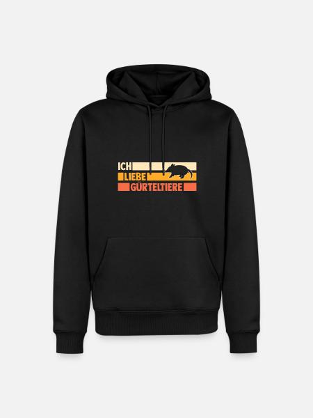 Gürteltier - Männer Premium Bio Hoodie - Schwarz