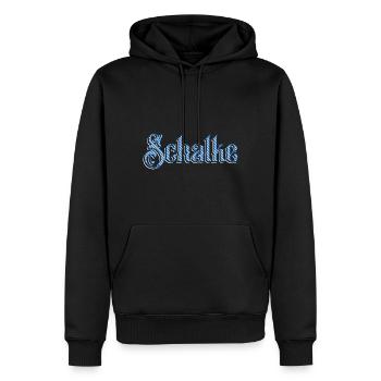 Schalke - Männer Premium Bio Hoodie - Schwarz - Vorne - Nico (187cm)