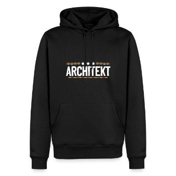 Architekt Beruf - Männer Premium Bio Hoodie - Schwarz - Vorne - Nico (187cm)