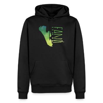 Fanoe - Männer Premium Bio Hoodie - Schwarz - Vorne - Nico (187cm)