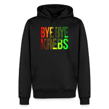 Bye Bye Kreps Regenbogen Design - Männer Premium Bio Hoodie - Schwarz - Vorne - Nico (187cm)
