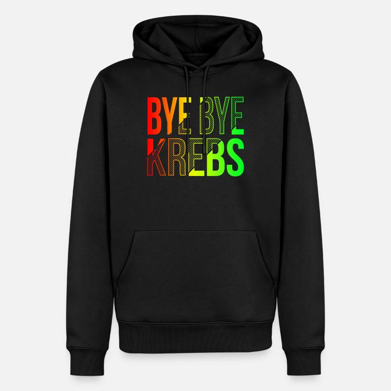 Bye Bye Kreps Rainbow Design - Sweat à capuche Premium bio Homme - noir
