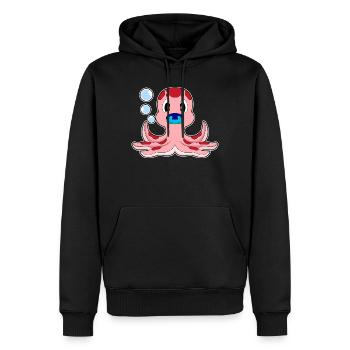 Krake Baby Schnuller - Männer Premium Bio Hoodie - Schwarz - Vorne - Nico (187cm)