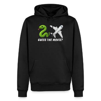 Errate den Film Lustig Humorvoll - Männer Premium Bio Hoodie - Schwarz - Vorne - Nico (187cm)