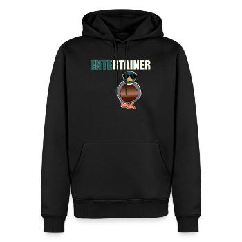 Entertainer Ente - Männer Premium Bio Hoodie - Schwarz - Vorne - Nico (187cm)