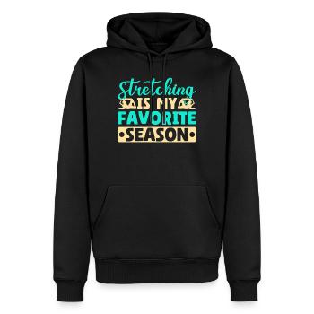 Yoga Stretching Is My Favorite Season Funny Yoga - Männer Premium Bio Hoodie - Schwarz - Vorne - Nico (187cm)