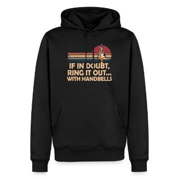 Choir Music Instrument Handbell Choir - Men’s Premium Organic Hoodie - black - Front - Nico (187cm)
