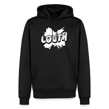 County Louth Ireland - Men’s Premium Organic Hoodie - black - Front - Nico (187cm)