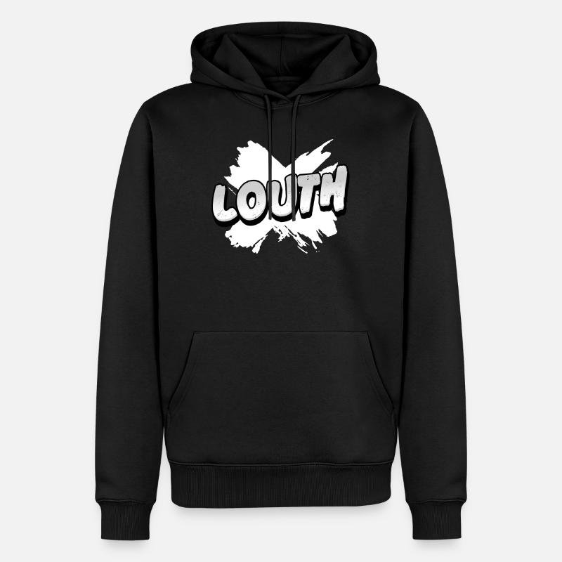 Comté de Louth, Irlande - Sweat à capuche Premium bio Homme - noir