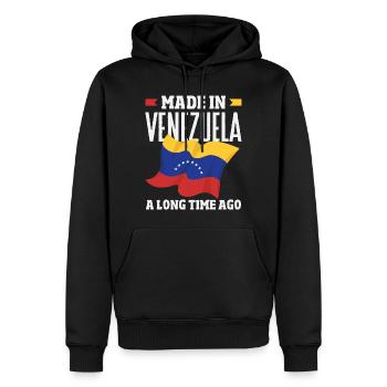 Venezuela Flagge Stolz & Heimat Venezuela - Männer Premium Bio Hoodie - Schwarz - Vorne - Nico (187cm)