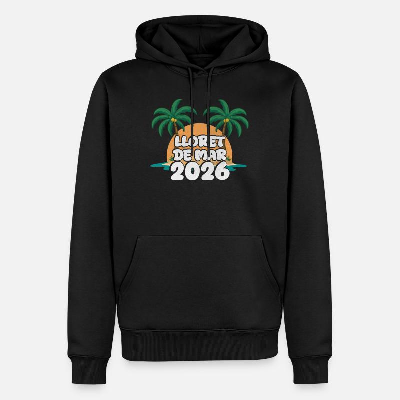 Lloret De Mar 2026 - Männer Premium Bio Hoodie - Schwarz