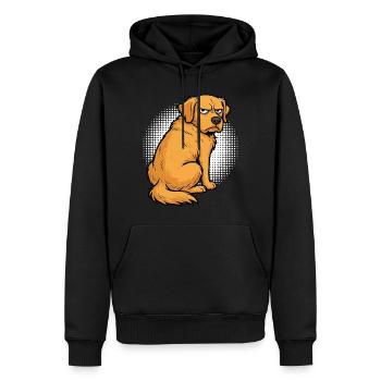 Golden Retriever Goldie Goldiebesitzer Goldies - Männer Premium Bio Hoodie - Schwarz - Vorne - Nico (187cm)