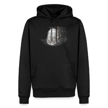 Sketchy wire rope lantern - Men’s Premium Organic Hoodie - black - Front - Nico (187cm)