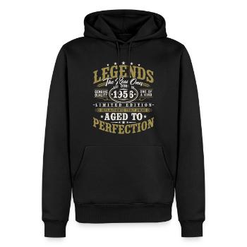 1956 Vintage Vintage Birthday Gift Retro - Men’s Premium Organic Hoodie - black - Front - Nico (187cm)