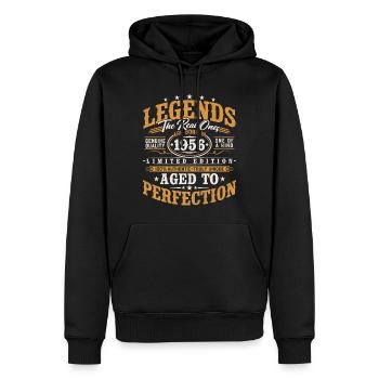 1956 Vintage Vintage Birthday Gift Retro - Men’s Premium Organic Hoodie - black - Front - Nico (187cm)