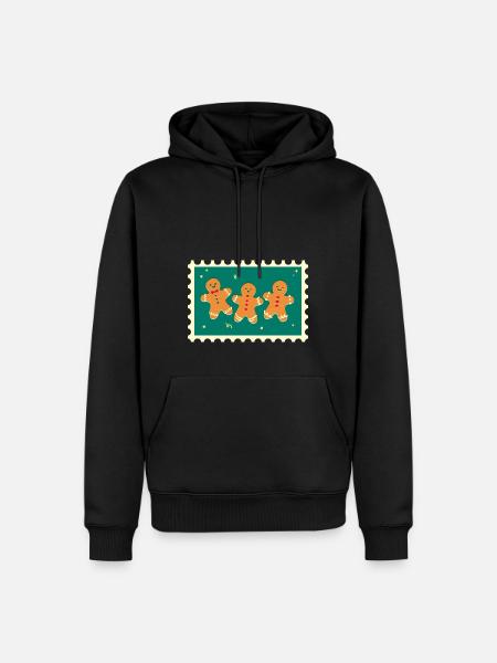 Christmas Gingerbread - Men’s Premium Organic Hoodie - black