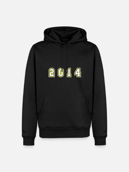 Numéro de l’année 2014 - Sweat à capuche Premium bio Homme - noir